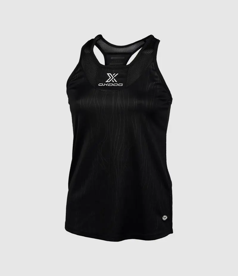 TIEBREAK TANK TOP WOMAN BLACK