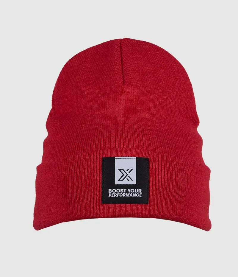 PATCH BEANIE RED